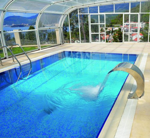 Dezumidificator pentru piscină cu panou decorativ din sticlă CH-D45RK - imagine 2